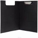 Планшет-папка А4 зажим+крышка черный ПВХ 80028 Centrum, карман внутри