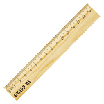 Линейка деревянная 15см Staff 210797