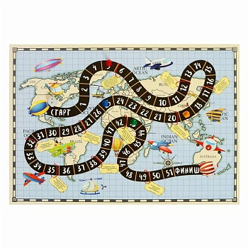 Игра-ходилка, Ракета ''Воздушное путешествие'', Р494330, п/э пакет