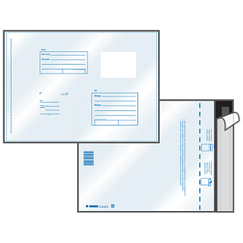 Пакет почтовый №5 280*380мм ПЭ трехслойный П-11005