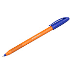Ручка шариковая синяя Erich Krause 47582 Ultra Glide Technology U-108 Orange Stick 1,0мм, трехгран. одноразовая