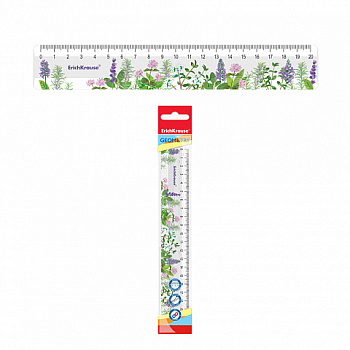 Линейка пластиковая 20см ErichKrause Lupine (58100)