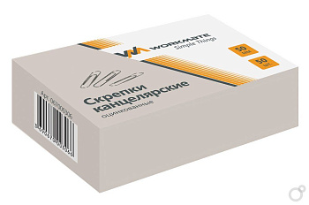 Скрепки 50мм 50шт Workmate, оцинкованные 14-1484/ 67000306