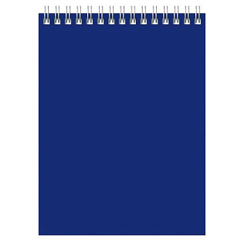 Блокнот А5 60л для конференций Синий клетка спираль 8589