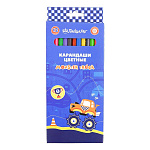 Карандаши 12цв ПандаРог. Гонка 15-8098, пластиковые, 6-гранн.