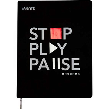 Дневник 1-11кл deVENTE. STOP PLAY, 2021316 кожзам, гибкая обл.