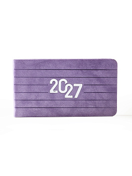 Планинг 2027г Лавандовый 160*90мм 64л к/з 310213
