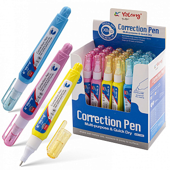 Корректор-ручка 3мл Yalong, YL93020/192538 металлический наконечник