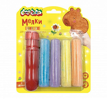 Мелки цветные д/асфальта 5цв. Каляка-Маляка Джамбо, МАДГДКМ5