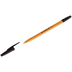 Ручка шариковая Corvina черная 1мм 40163/01G желтый корпус