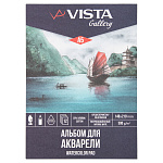 Альбом д/акварели А5 12л Vista-Artista WCCC-A5, 300г/м2 склейка, среднее зерно, 25% хлопок