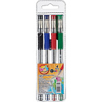 Набор шариковых ручек  4цв Beifa 0,5мм AA999-4, грип