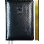 Ежедневник А5 2026г Синий, deVENTE. Bravo 168л 2232605 срез золотой