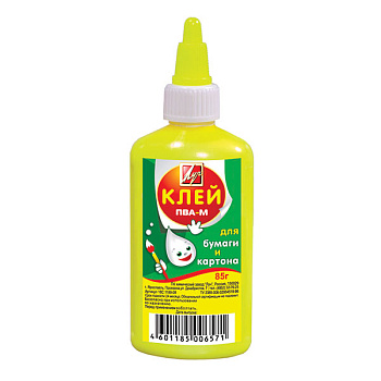 Клей ПВА 85гр Луч 20С1353-08 желтый флакон