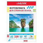 Фотобумага А5, 230г/м2, 50л., 1-сторон. матовая 2042409, deVENTE