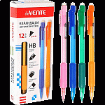 Карандаш механический 0,5мм deVENTE, 5010801, с ластиком, грип резиновый, ассорти