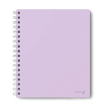 Тетрадь А5, 96л Лиловая, 01930, с пластик. обложкой, на гребне клетка