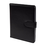 Ежедневник недатир, А5, Yalong, YL-E-723/1, 110л., черный, иск. кожа, ляссе, клапан на магните, клетка