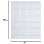 Листы-вкладыши д/альбома на 24 монеты d до 38 мм, 1лист., 200х250 мм, ПВХ, STAFF, 238084