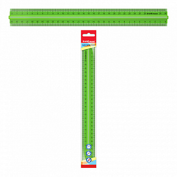 Линейка ErichKrause Neon, 30см, с держателем 55523