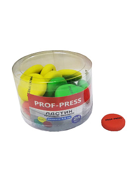 Ластик круглый D-35мм цветной Л-3207
