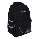 Рюкзак подростковый ClipStudio. Черный (576-079) 43*29*15см 2отд 4карм