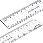 Линейка пластиковая 30см прозрачная, 2 шкалы Alingar AL246B-30