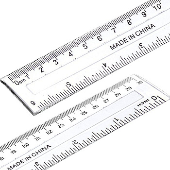 Линейка пластиковая 30см прозрачная, 2 шкалы Alingar AL246B-30