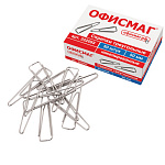 Скрепки 50мм 50шт никелированные Офисмаг, 222093, треугольные