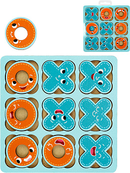 Игра наст. ''Крестики-Нолики'' Н000181 Материал: Дерево, пластик, бумага