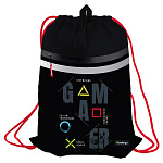 Мешок для обуви 1 отд. Berlingo. Game on, SB-EX-1003, 340*460мм, карман на молнии