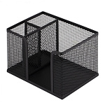 Подставка д/канц. принад. Alingar черный металл, 3отд, AL13267