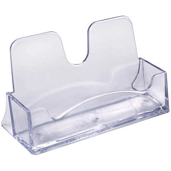 Подставка д/визиток прозрачная ВТ01, 100*40*20мм