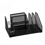 Подставка д/канц. принад. Alingar черный металл, 7отд, AL13264