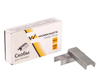 Скобы № 10 оцинкованные Workmate 1000шт 14-2766