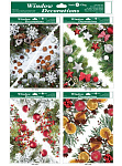 Наклейка новогодняя 30*42см, DL-DRL00686, самокл. пленка