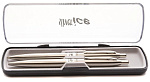 Набор ручка шариковая+карандаш механический SILVER ICE 80535, металл