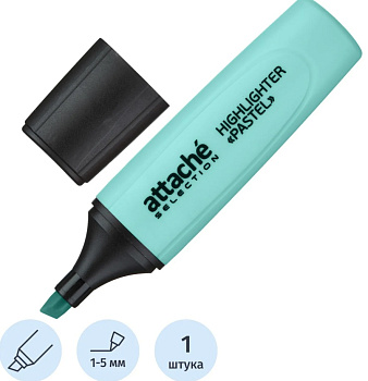 Маркер текстовыд. Attache Pastel 1-5мм голубой 958587