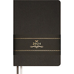 Ежедневник А5 2024 Черный, deVENTE. Nobile 160л 2332438