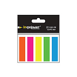 Закладки самоклеящиеся пластик 5цв*20л 12х45мм ZP1245-5N