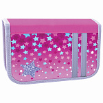 Пенал 1секция Tiger Sparkle Wishes, 228901 планка откидная 20*14см