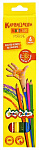 Карандаши 6цв Каляка-Маляка ККМ06, шестигранные 3+