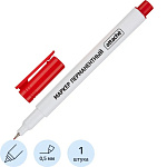 Маркер перманентный Attache красный, 0,5мм 954120
