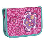 Пенал 1секция Tiger пустой Весенняя пора, TGNQ18-B06E, ткань, откидная планка