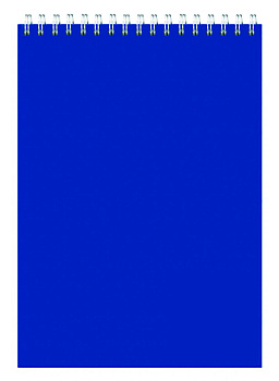 Блокнот А5 60л спираль синий, Silwerhof 1110068, клетка