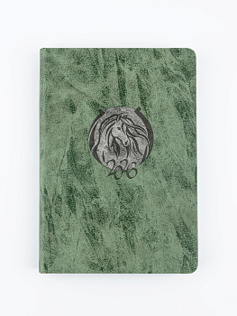 Ежедневник 2026г А5 Верона 310155/15, зеленый+серая вставка 176л