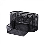 Подставка д/канц. принадл. Alingar AL11382 черный металл, 9отд,