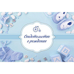 Обложка свидететельство о рождении А5 (для мальчика) deVENTE 3078515