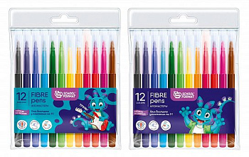 Фломастеры 12цв schoolФОРМАТ. SMART DINO. ФЛ12-СДН