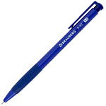 Ручка шарик. автомат. Brauberg A-30 WRITING 3.0 синяя, 144339, 0,5мм лин.письма 0,25мм